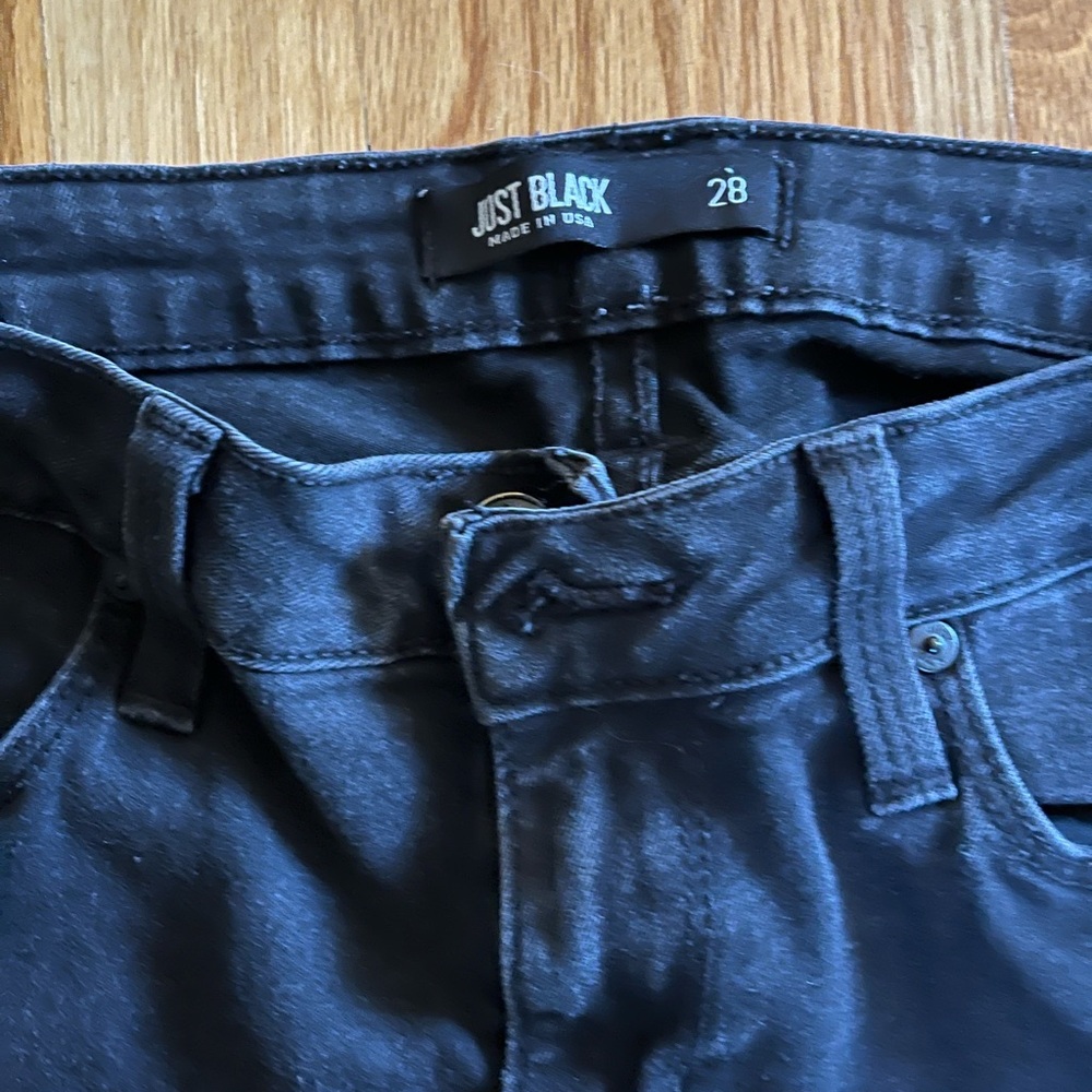 Just Black Women's Skinny Black Jeans Size 28